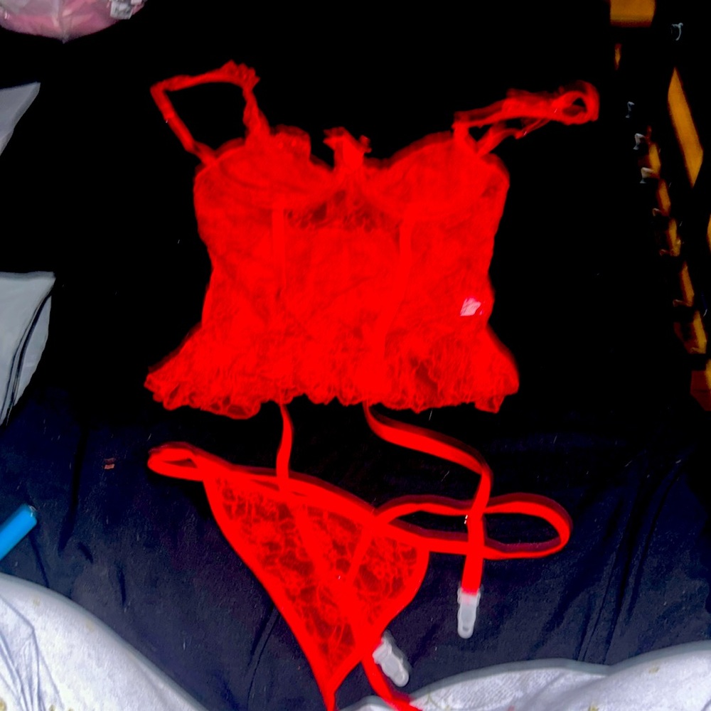 Red very cute lingerie